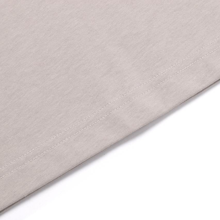 OVIS UNISEX WANDERER SEMI OVER FIT SHORT SLEEVE T-SHIRT MOURNING BEIGE