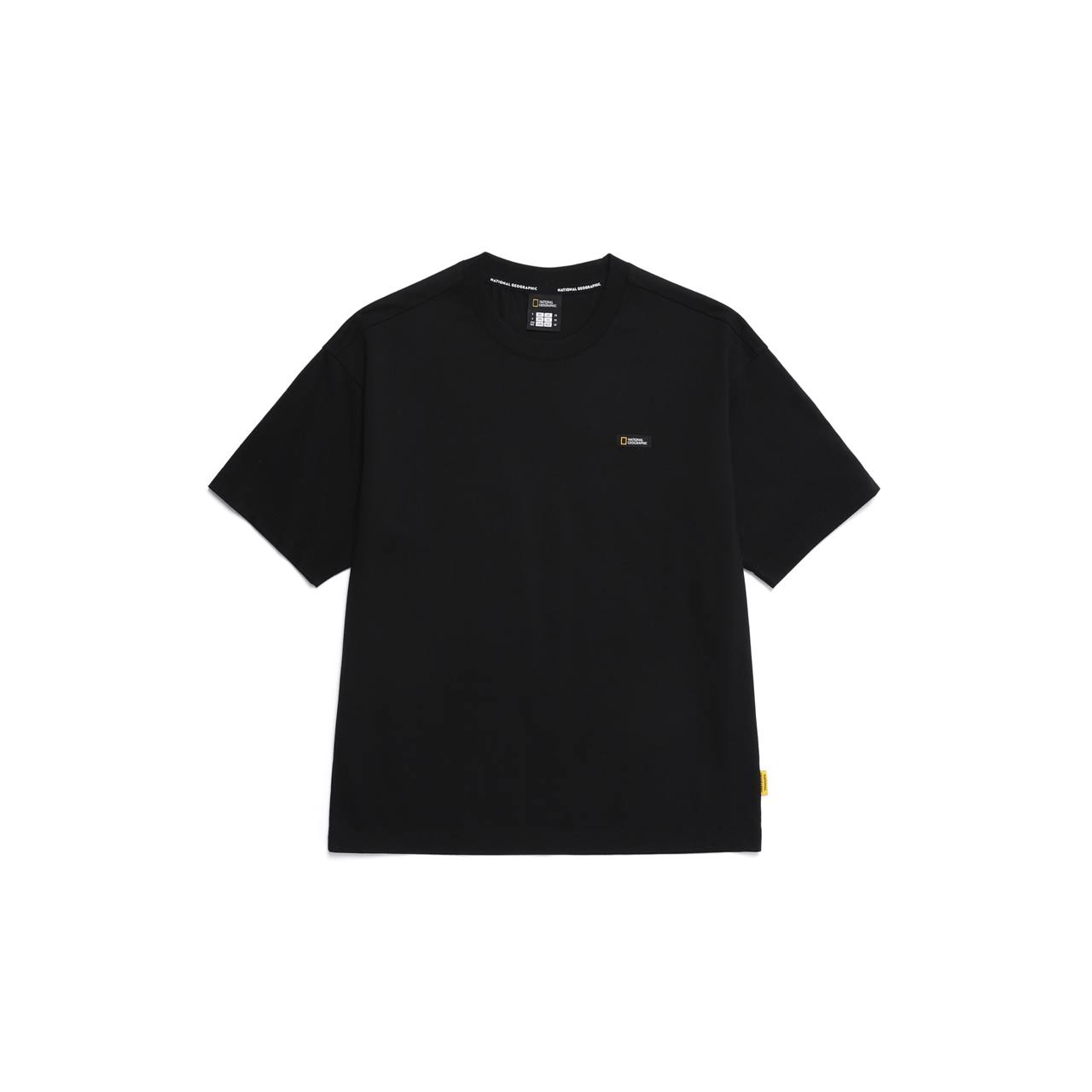 OVIS UNISEX WANDERER SEMI OVER FIT SHORT SLEEVE T-SHIRT CARBON BLACK