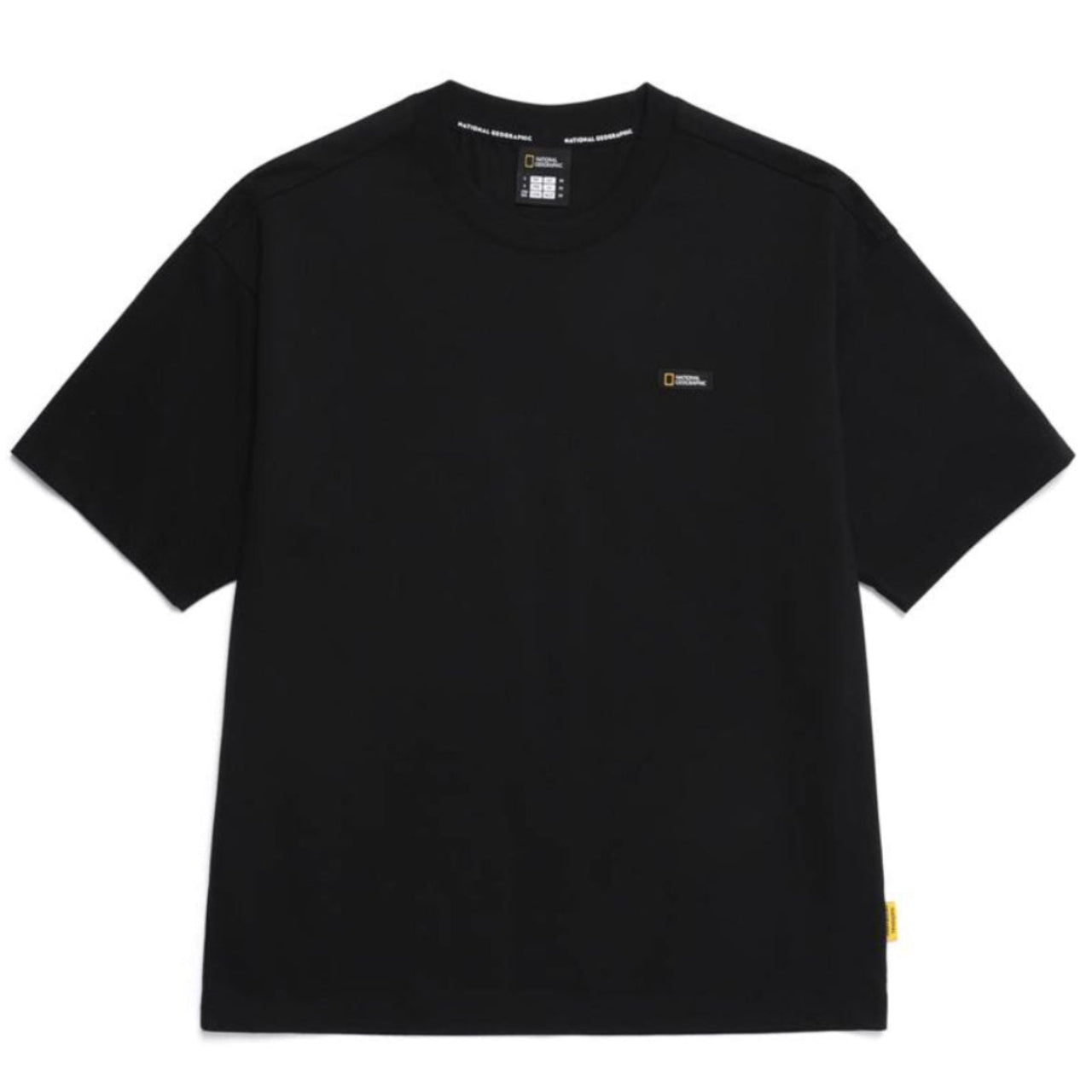 OVIS UNISEX WANDERER SEMI OVER FIT SHORT SLEEVE T-SHIRT CARBON BLACK