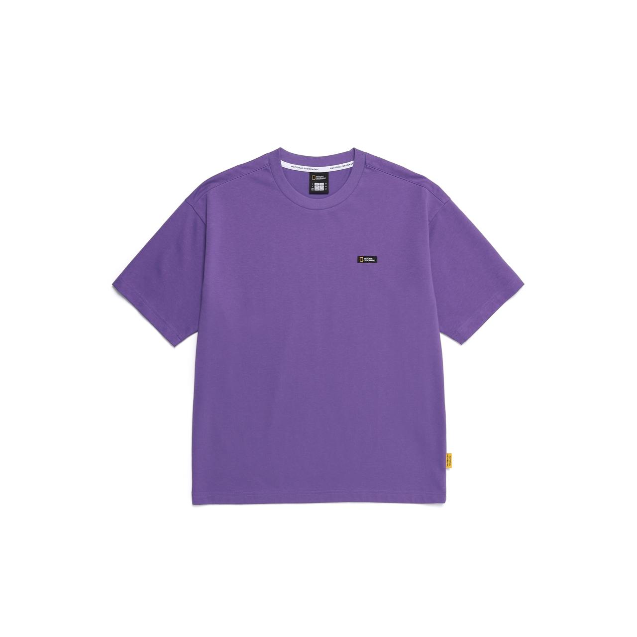 OVIS EUROPE LANDMARK SEMI OVER FIT SHORT SLEEVE T-SHIRT VIOLET