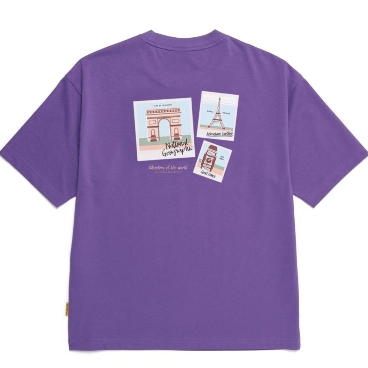 OVIS EUROPE LANDMARK SEMI OVER FIT SHORT SLEEVE T-SHIRT VIOLET