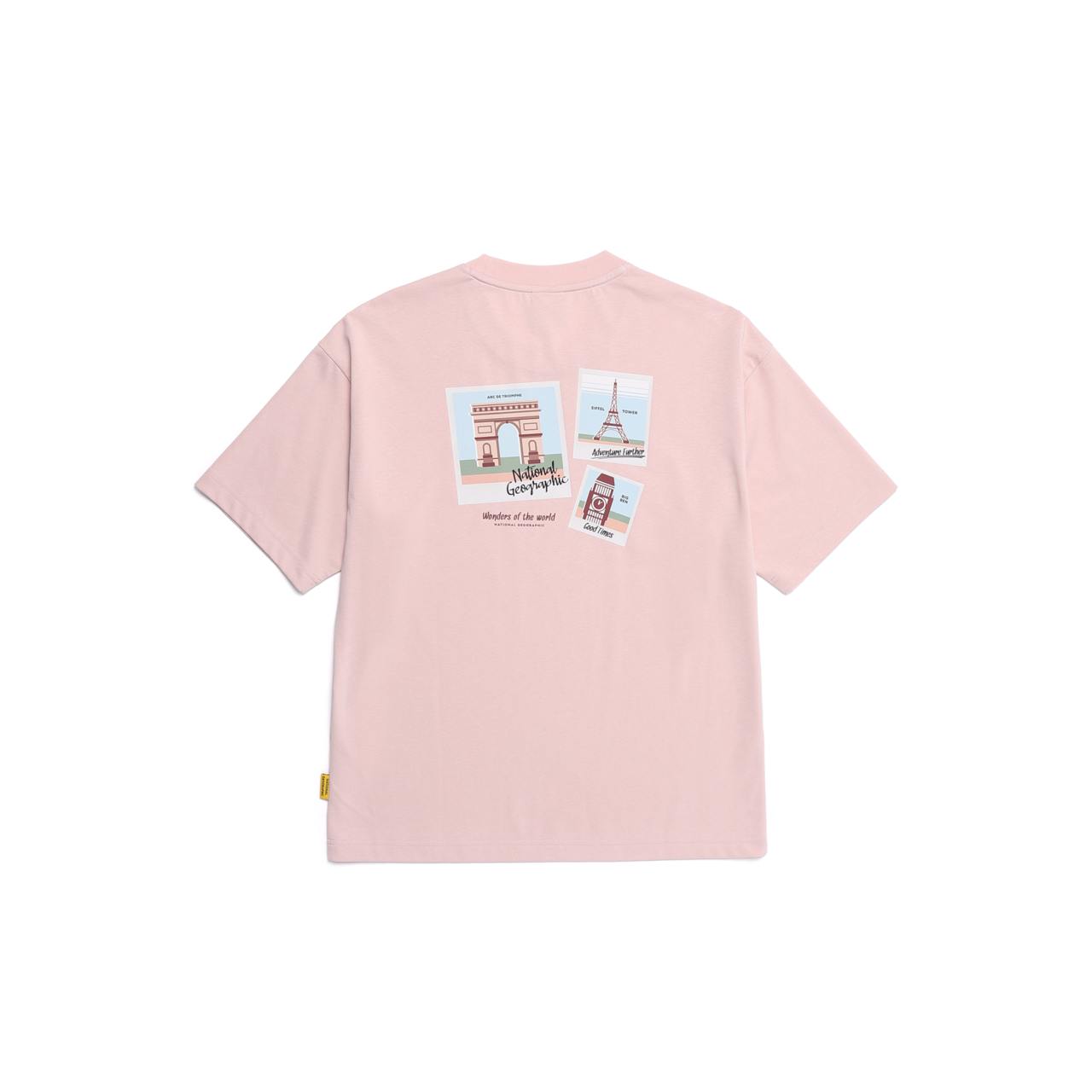 OVIS EUROPE LANDMARK SEMI OVER FIT SHORT SLEEVE T-SHIRT L/PINK
