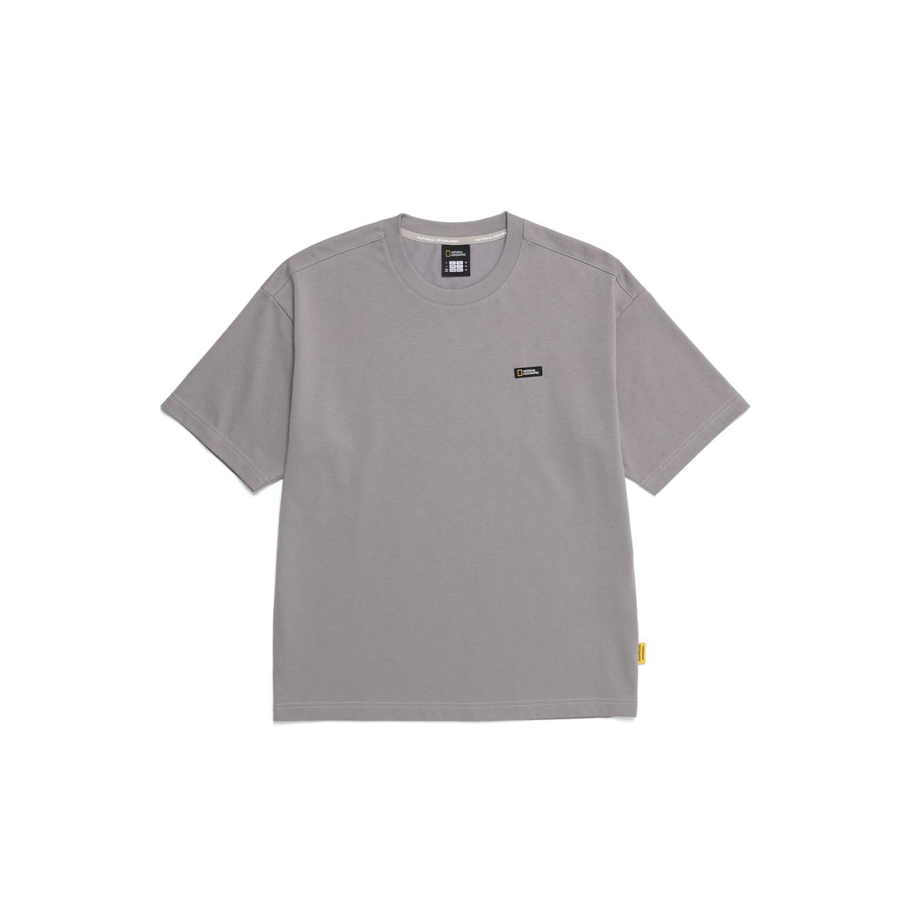 OVIS EUROPE LANDMARK SEMI OVER FIT SHORT SLEEVE T-SHIRT STONE GREY