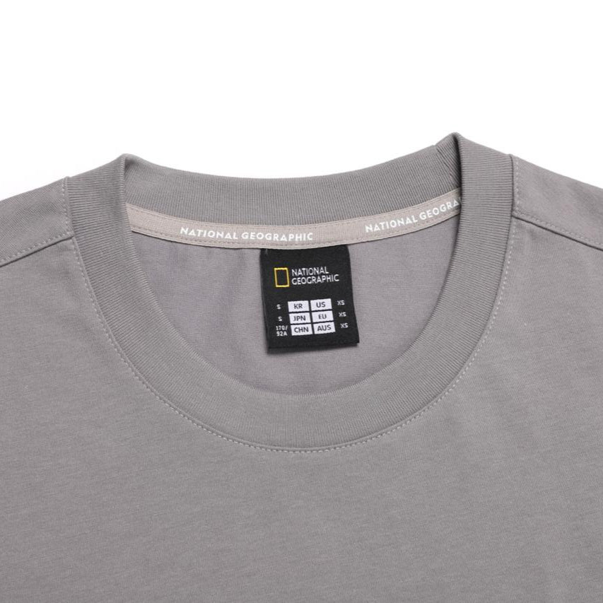 OVIS EUROPE LANDMARK SEMI OVER FIT SHORT SLEEVE T-SHIRT STONE GREY