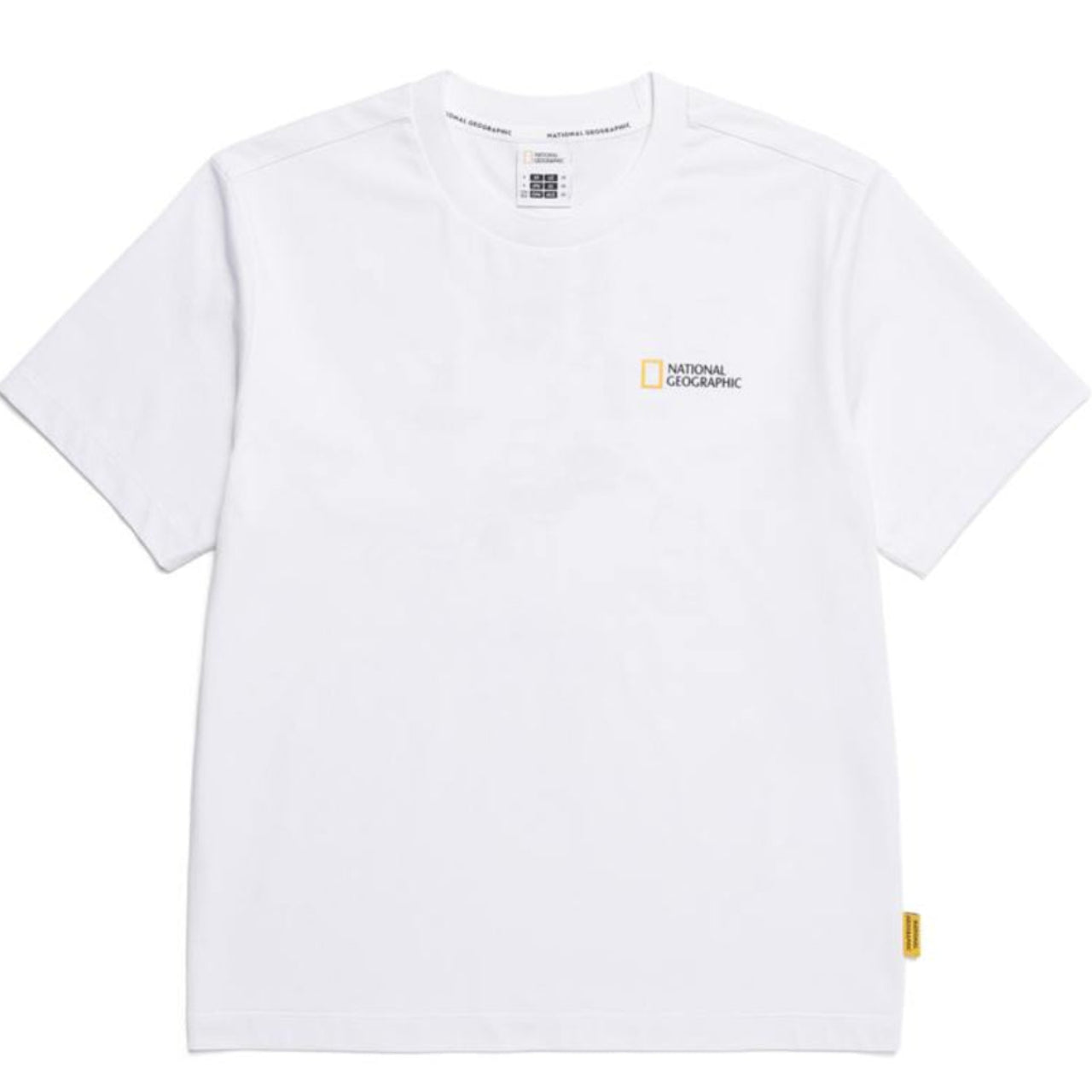 CROW COOL MAX WORLD MAP BASIC FIT SHORT SLEEVE T-SHIRT WHITE