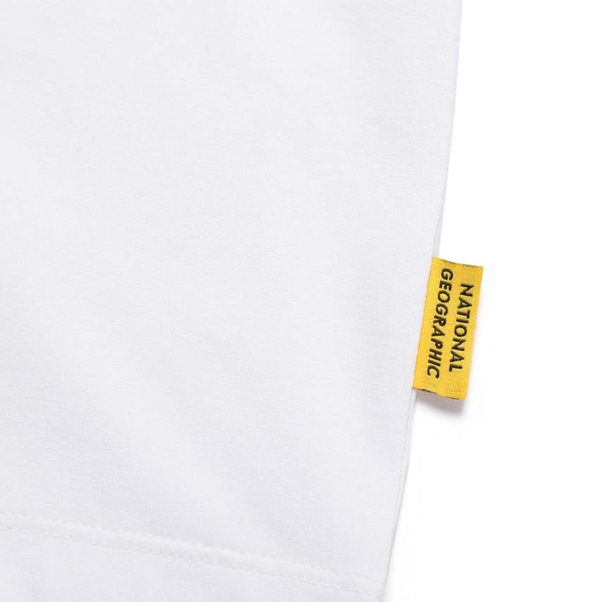 CROW COOL MAX WORLD MAP BASIC FIT SHORT SLEEVE T-SHIRT WHITE