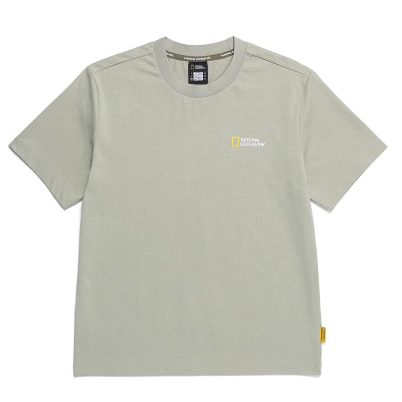 CROW COOL MAX WORLD MAP BASIC FIT SHORT SLEEVE T-SHIRT GREEN OLIVE