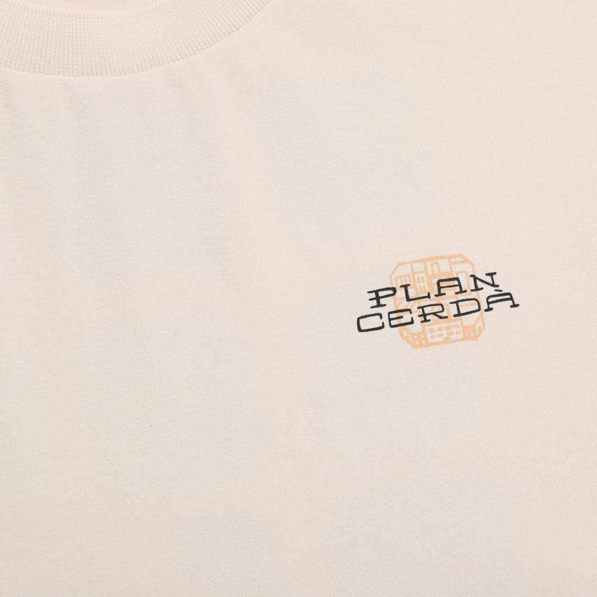 CROW COOL MAX BARCELONA SEMI OVER FIT SHORT SLEEVE T-SHIRT L/BEIGE