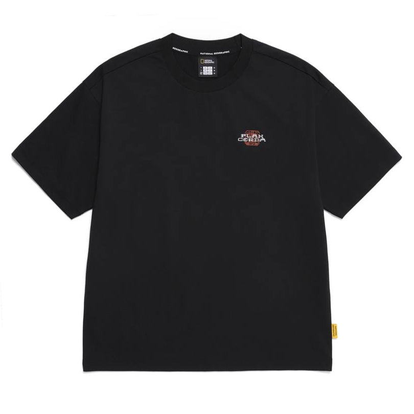 CROW COOL MAX BARCELONA SEMI OVER FIT SHORT SLEEVE T-SHIRT CARBON BLACK