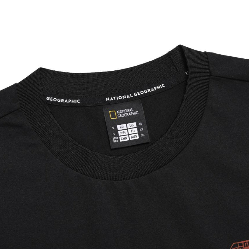 CROW COOL MAX BARCELONA SEMI OVER FIT SHORT SLEEVE T-SHIRT CARBON BLACK