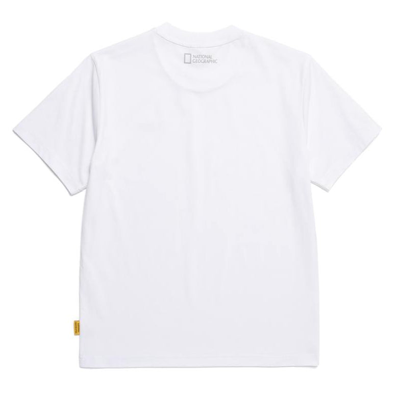 CROW UNISEX COOL MAX SMALL LOGO SHORT SLEEVE T-SHIRT WHITE