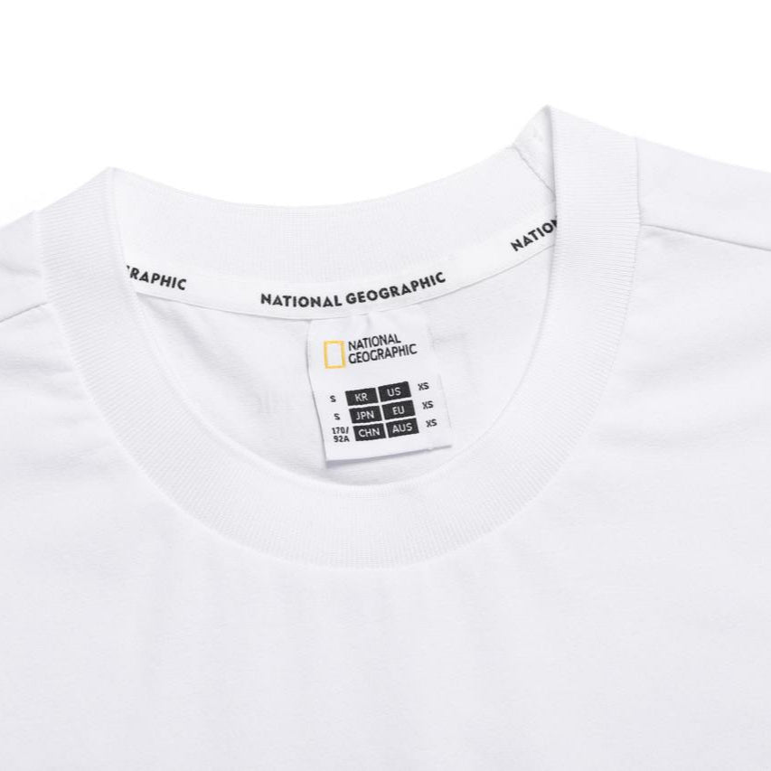 CROW UNISEX COOL MAX SMALL LOGO SHORT SLEEVE T-SHIRT WHITE