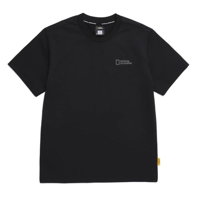 CROW UNISEX COOL MAX SMALL LOGO SHORT SLEEVE T-SHIRT CARBON BLACK