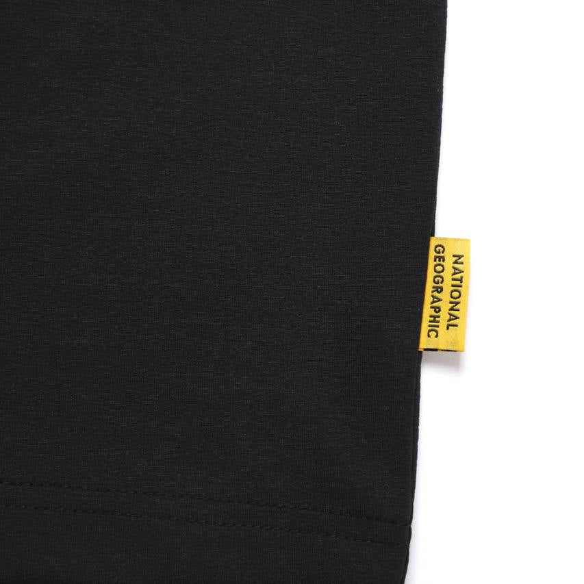 CROW UNISEX COOL MAX SMALL LOGO SHORT SLEEVE T-SHIRT CARBON BLACK
