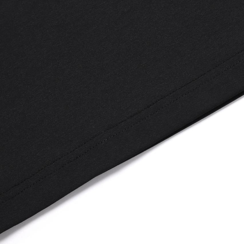 CROW UNISEX COOL MAX SMALL LOGO SHORT SLEEVE T-SHIRT CARBON BLACK
