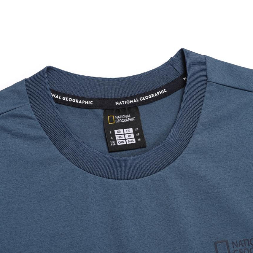 CROW UNISEX COOL MAX SMALL LOGO SHORT SLEEVE T-SHIRT TURQUOISE