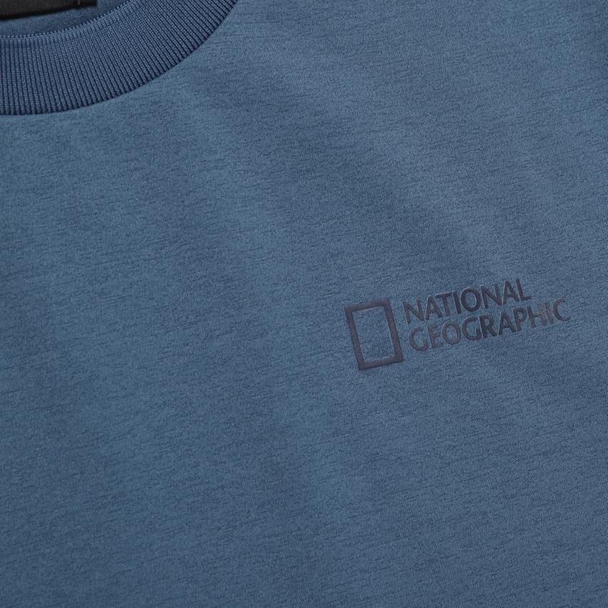 CROW UNISEX COOL MAX SMALL LOGO SHORT SLEEVE T-SHIRT TURQUOISE