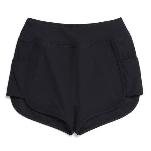 WOMEN HIGH WAIST WATER BRIEF CARBON BLACK