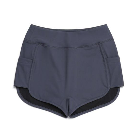 WOMEN HIGH WAIST WATER BRIEF BLUE GREY