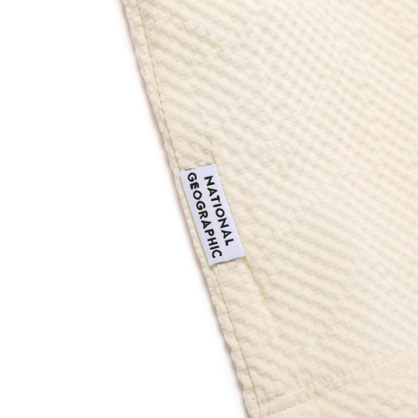 WOMEN SEERSUCKER OVER-FIT COVER UP SHIRT BUTTER