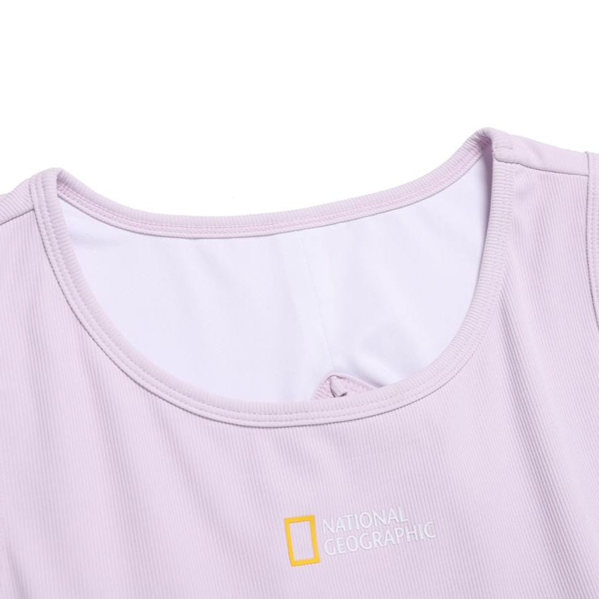 WOMEN WATER CROP TOP LAVENDER