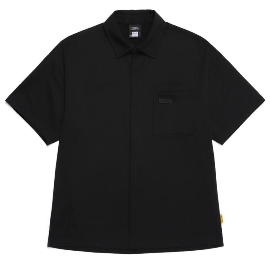CRINKLE SEMI-OVER FIT SHORT SLEEVE T-SHIRT CARBON BLACK