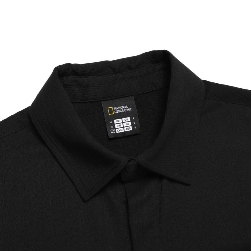 CRINKLE SEMI-OVER FIT SHORT SLEEVE T-SHIRT CARBON BLACK