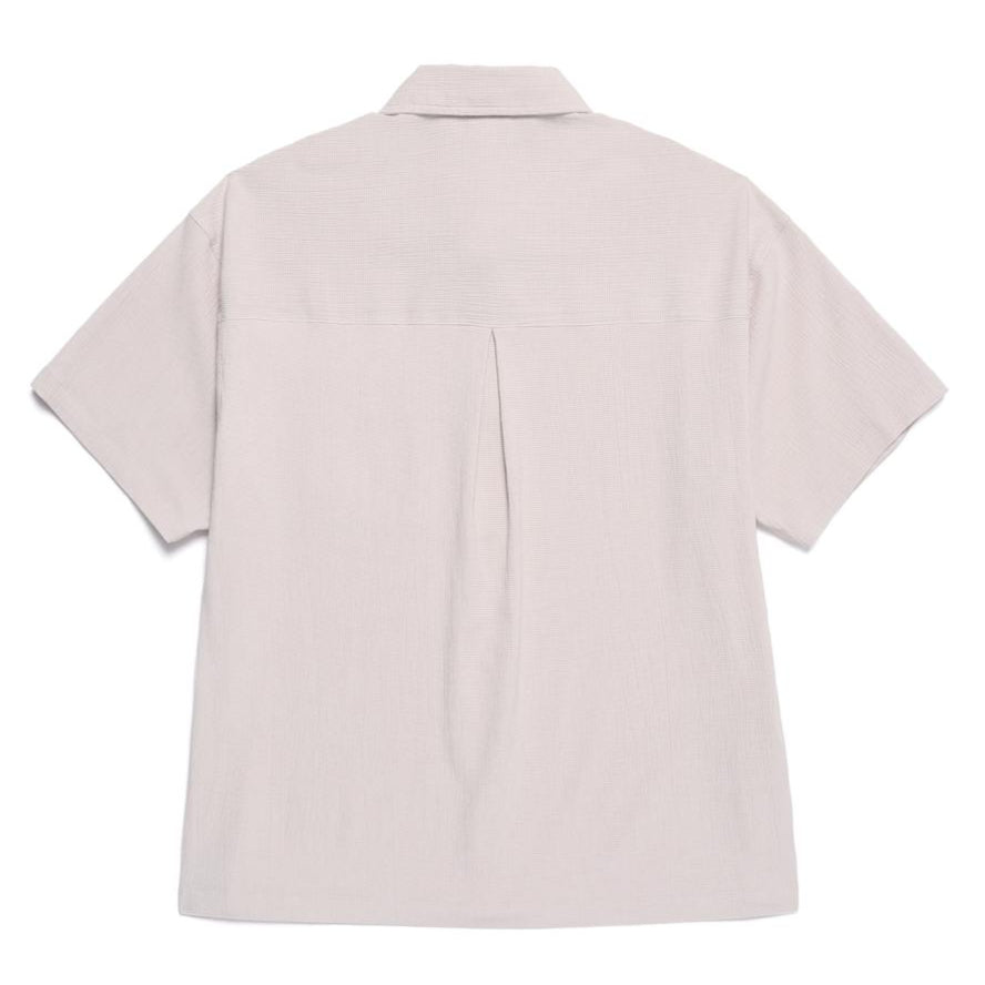 CRINKLE SEMI-OVER FIT SHORT SLEEVE T-SHIRT OAK BEIGE