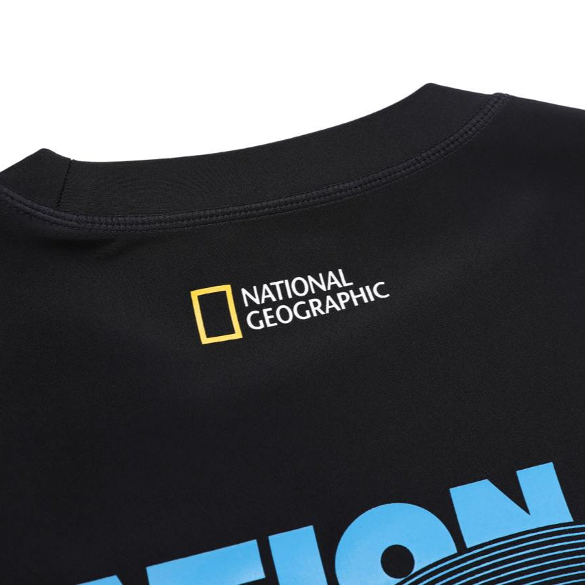 SEMI-OVER FIT LONG SLEEVE WATER T-SHIRT CARBON BLACK