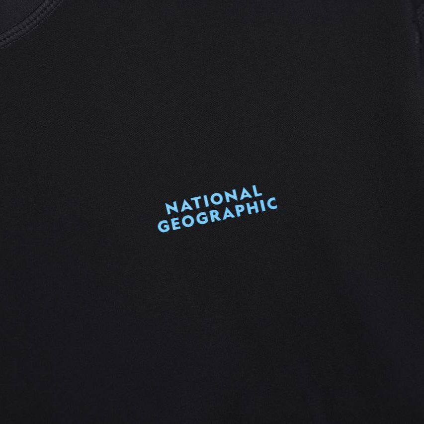 SEMI-OVER FIT LONG SLEEVE WATER T-SHIRT CARBON BLACK