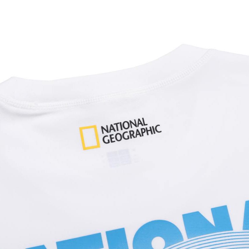 SEMI-OVER FIT LONG SLEEVE WATER T-SHIRT WHITE