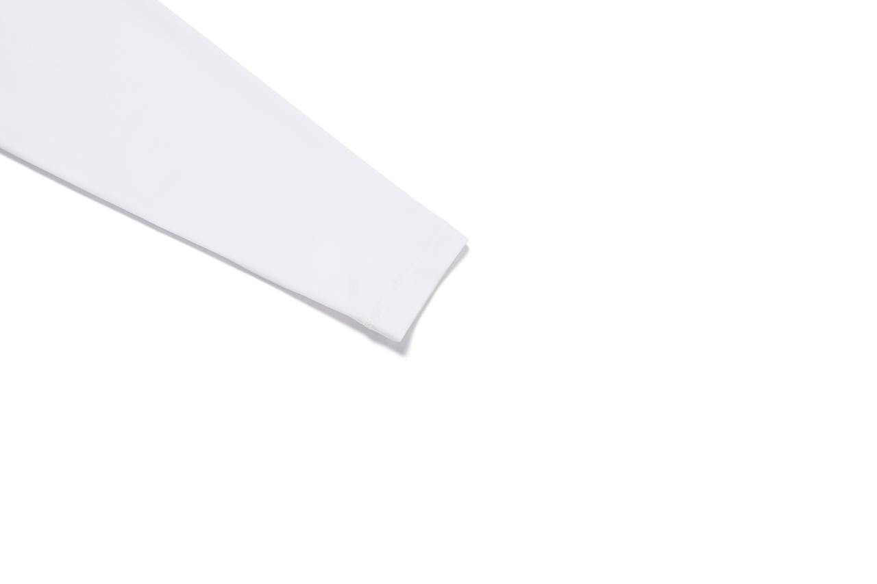 SEMI-OVER FIT LONG SLEEVE WATER T-SHIRT WHITE