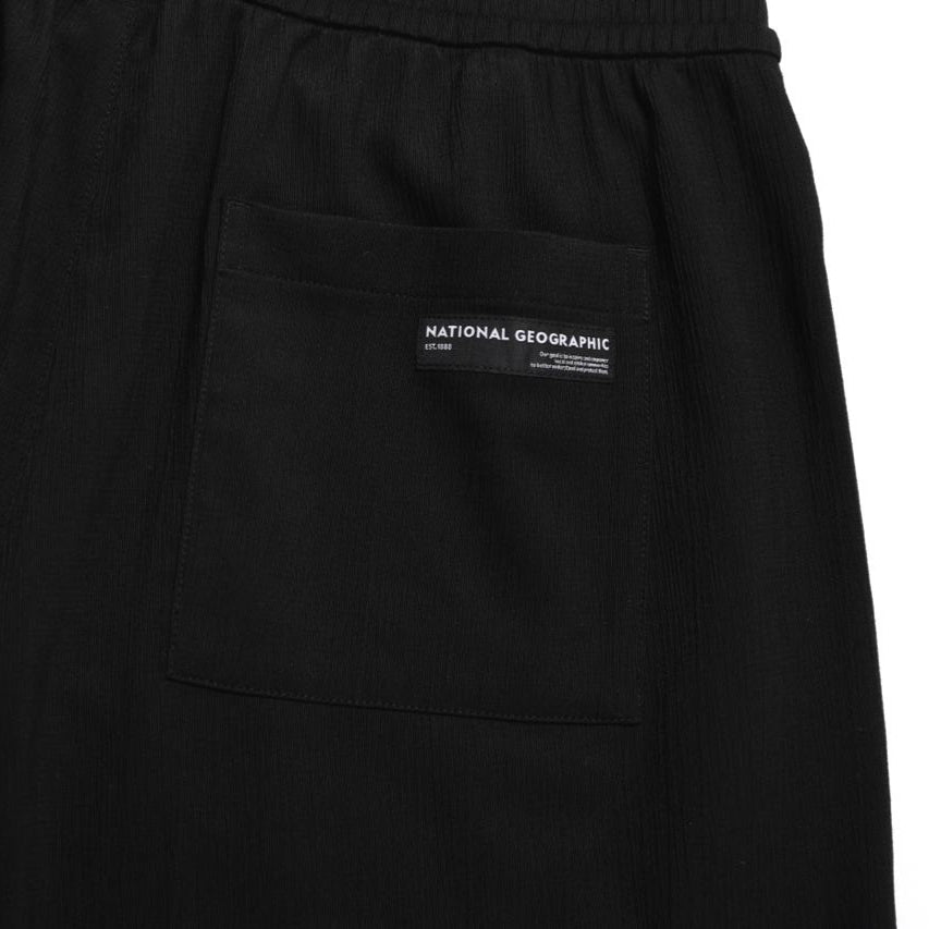 CRINKLE 5/6-LENGTH PANTS CARBON BLACK