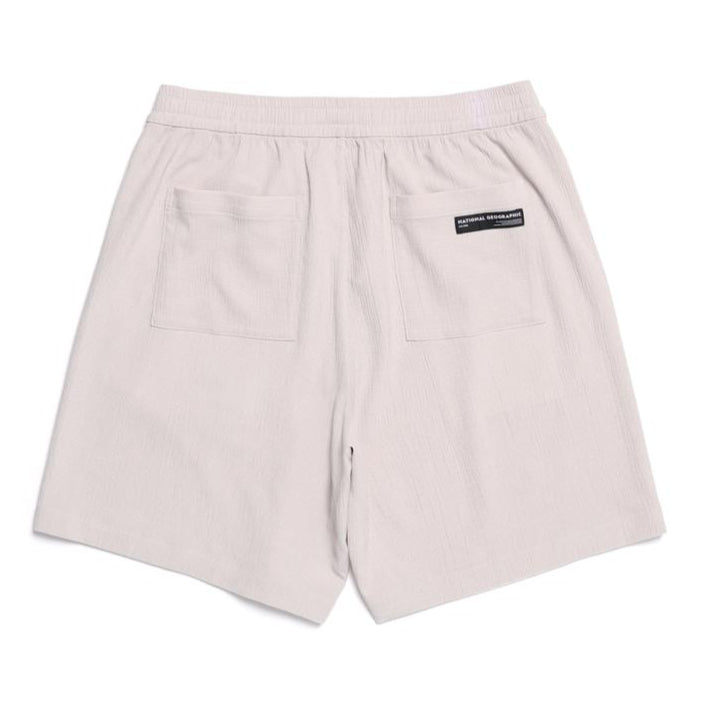 CRINKLE 5/6-LENGTH PANTS OAK BEIGE