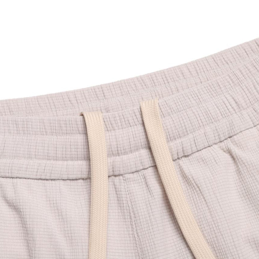 CRINKLE 5/6-LENGTH PANTS OAK BEIGE