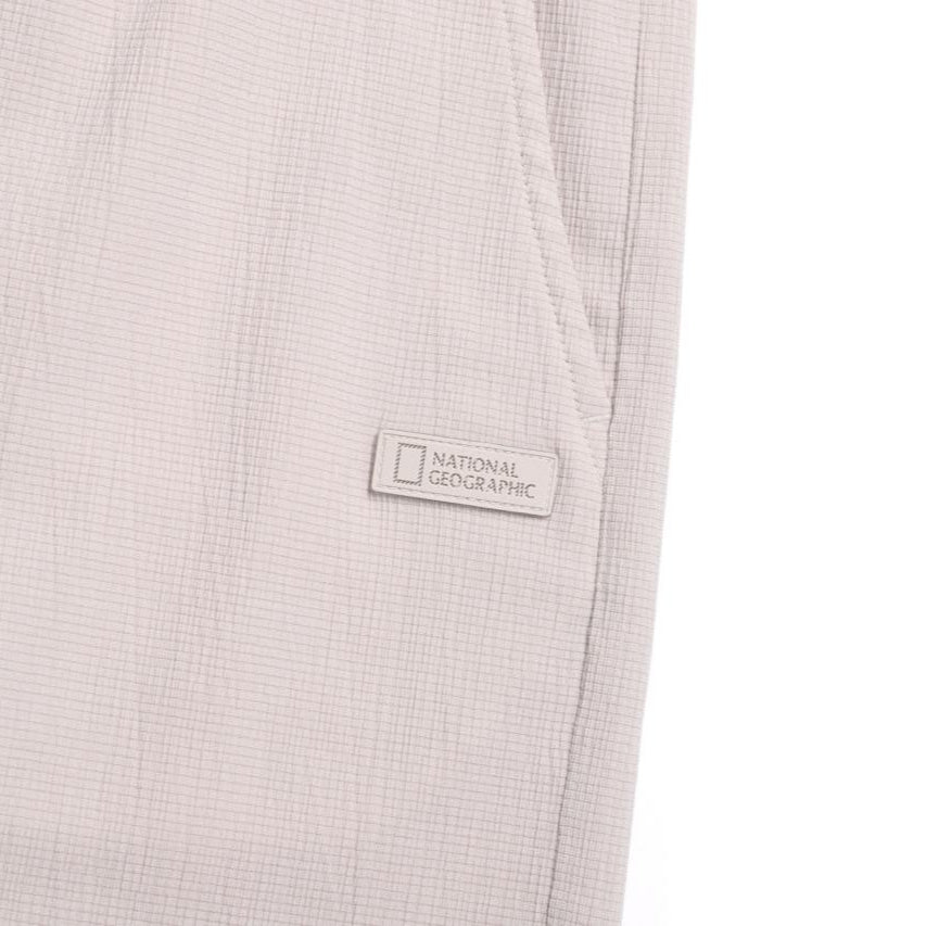 CRINKLE 5/6-LENGTH PANTS OAK BEIGE