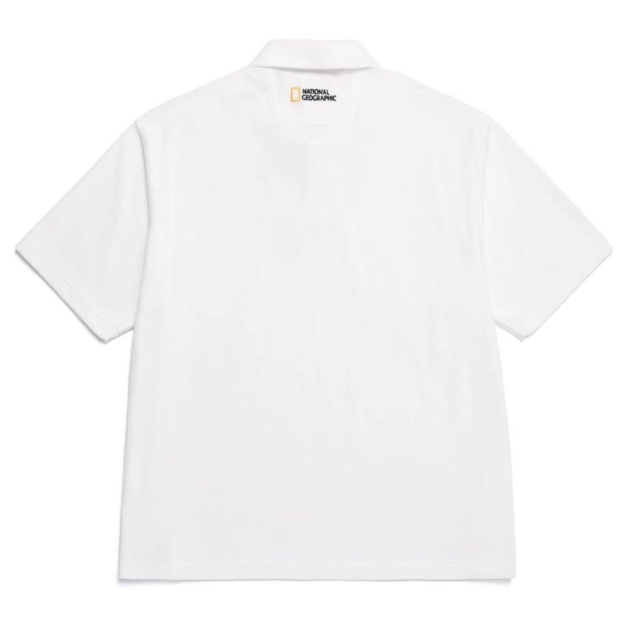 TERRY SEMI-OVER FIT COLLAR T-SHIRT IVORY