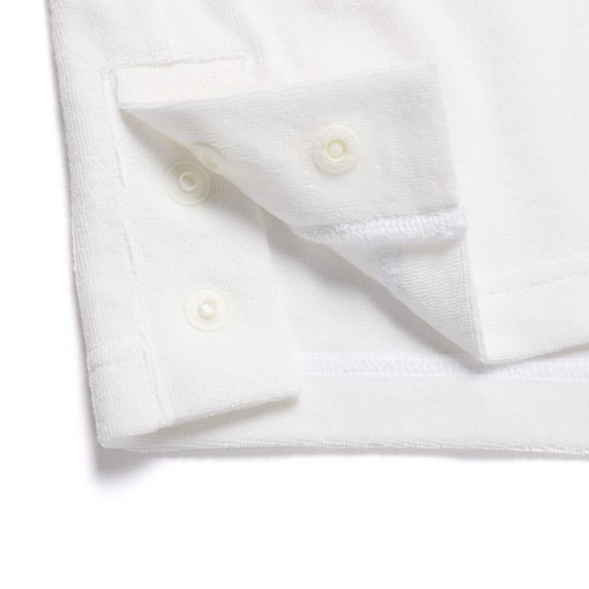 TERRY SEMI-OVER FIT COLLAR T-SHIRT IVORY