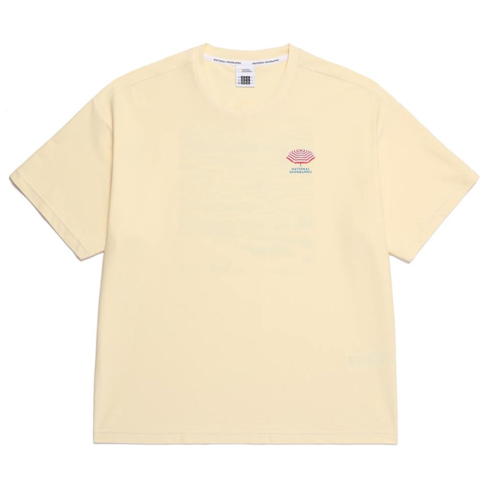 SEMI-OVER FIT SHORT-SLEEVE WATER T-SHIRT LEMON