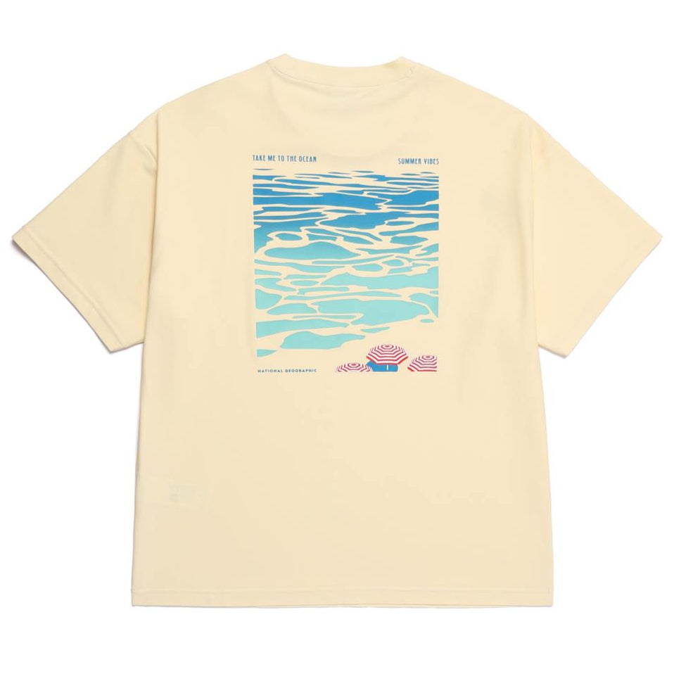 SEMI-OVER FIT SHORT-SLEEVE WATER T-SHIRT LEMON