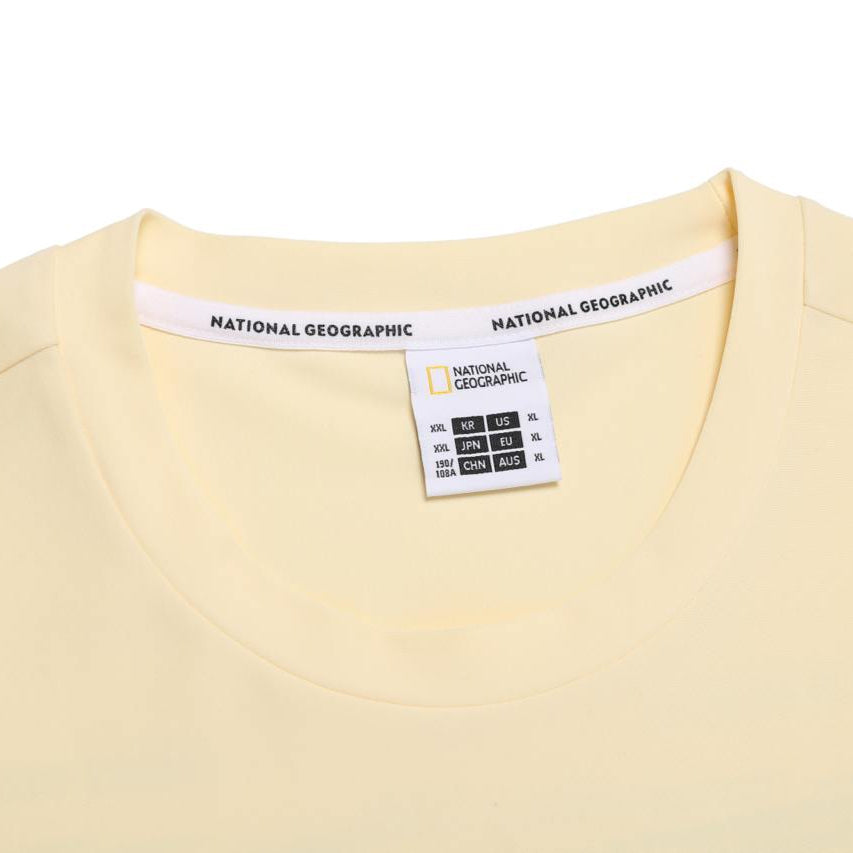 SEMI-OVER FIT SHORT-SLEEVE WATER T-SHIRT LEMON