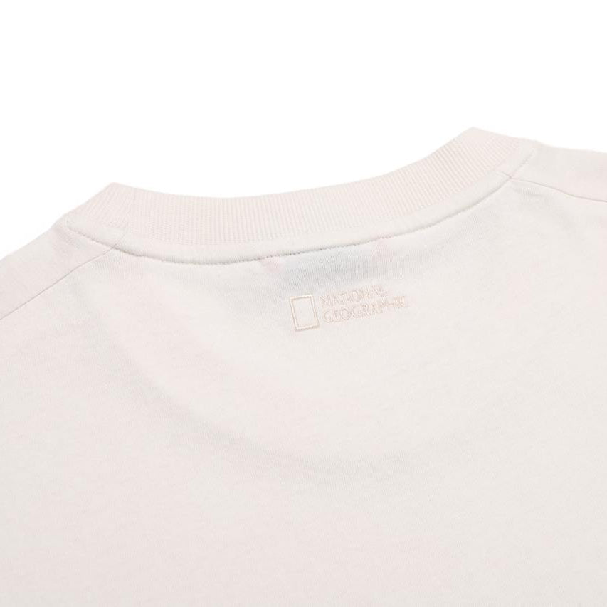WOVEN POKET SEMI OVER FIT T-SHIRT IVORY