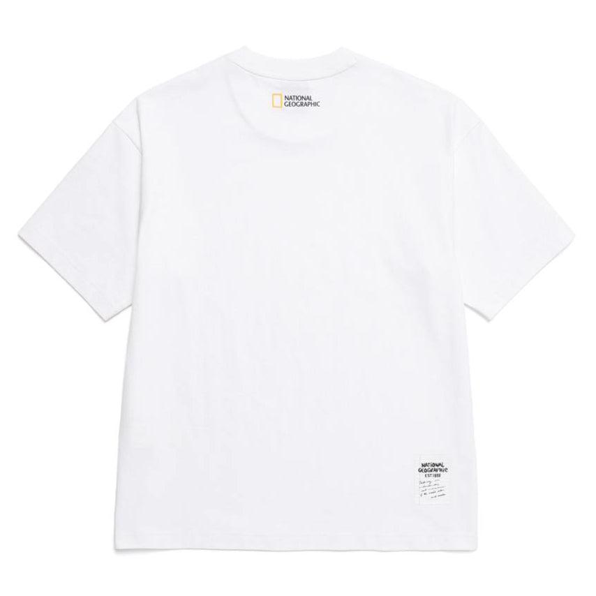 UNISEX TREASURE CREW SEMI-OVER FIT GRAPHIC H/TEE WHITE