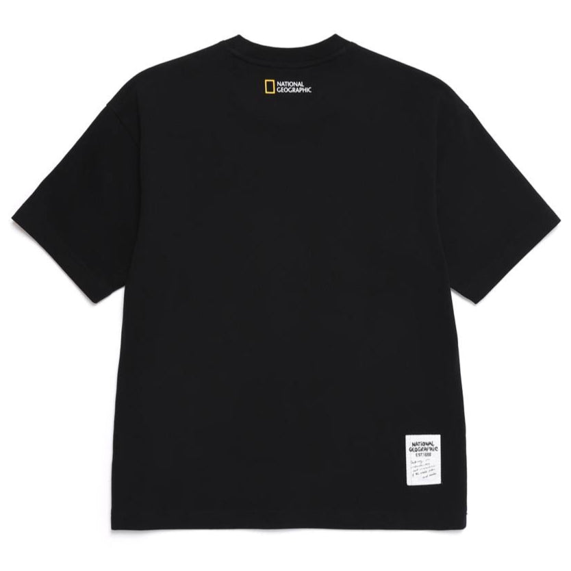 UNISEX TREASURE CREW SEMI-OVER FIT GRAPHIC H/TEE CARBON BLACK