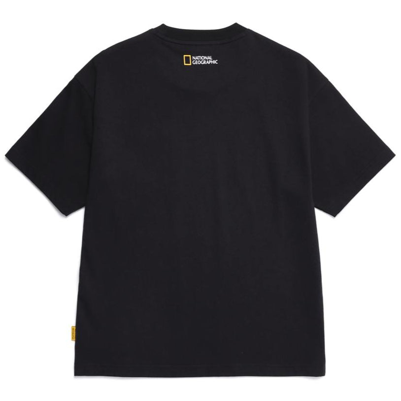 16'S COTTON SEMI-OVER FIT SHORT SLEEVE T-SHIRT CARBON BLACK