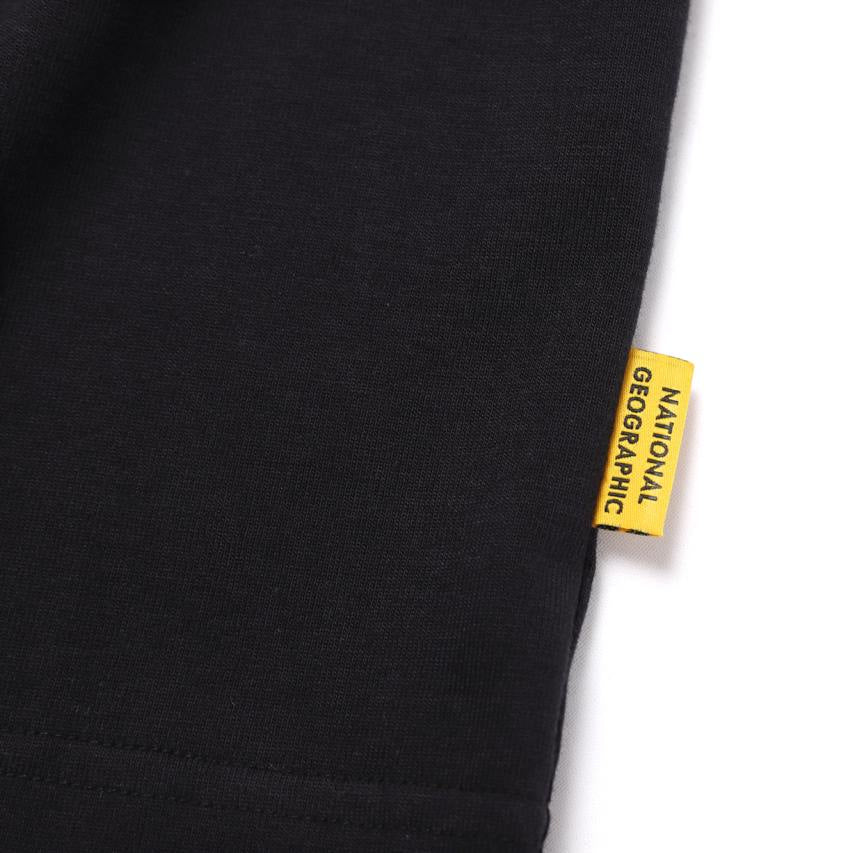 16'S COTTON SEMI-OVER FIT SHORT SLEEVE T-SHIRT CARBON BLACK