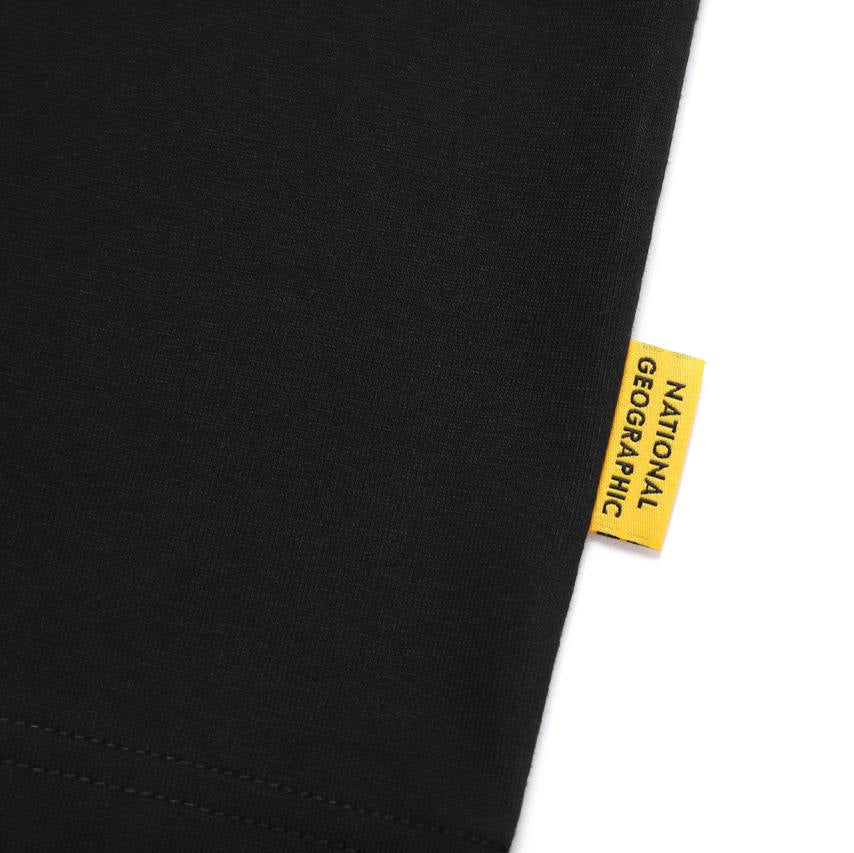 MANTELLA BACK BIG LOGO BASIC FIT SHORT SLEEVE T-SHIRT CARBON BLACK