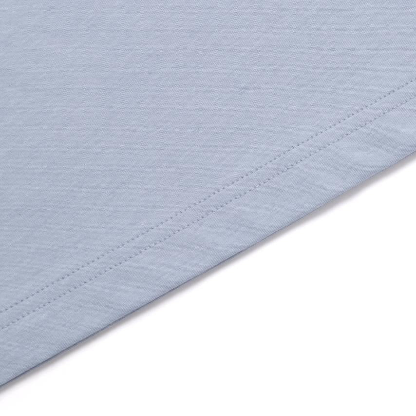 MANTELLA BACK BIG LOGO BASIC FIT SHORT SLEEVE T-SHIRT STONE BLUE
