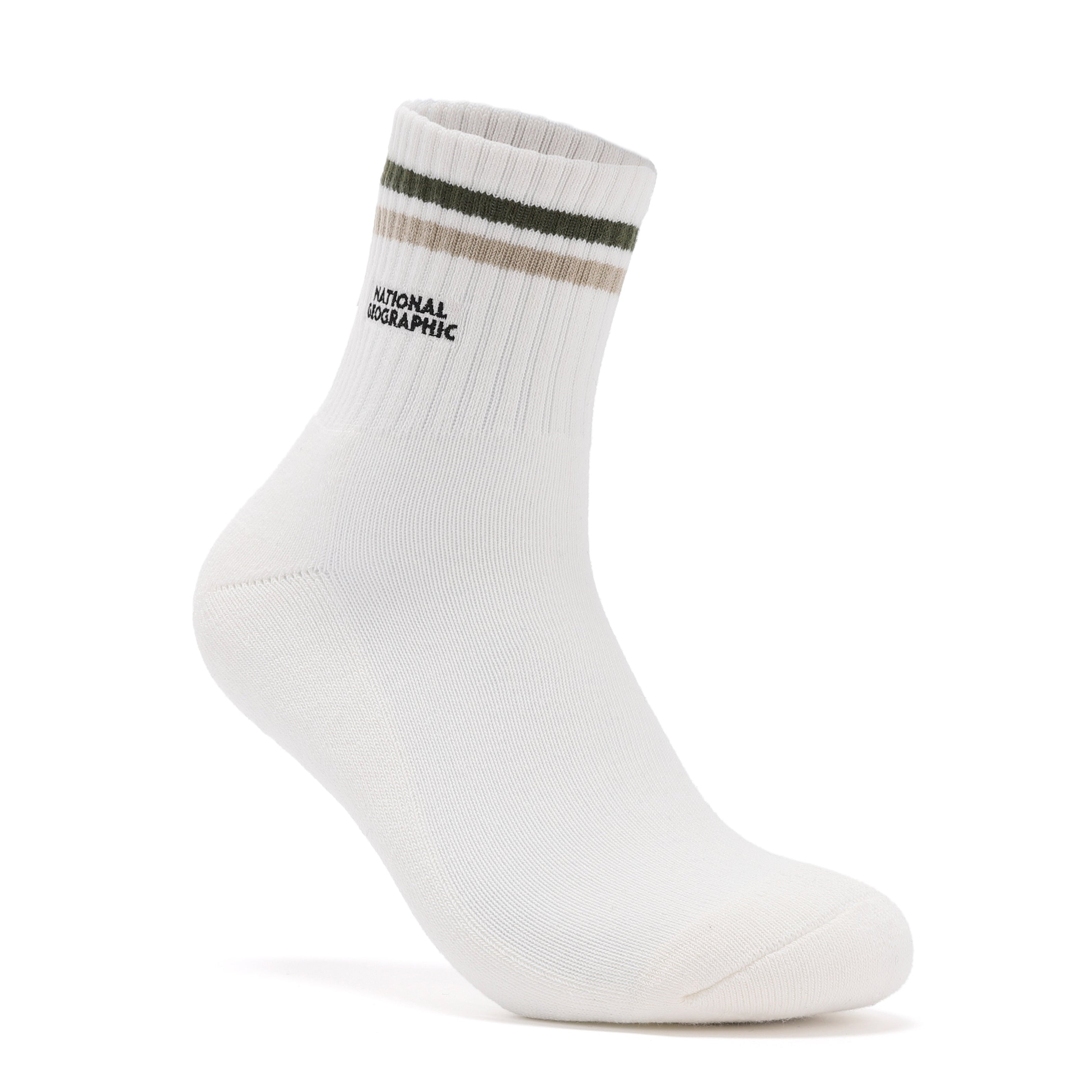 STRIPE MIDDLE SOCKS BEIGE