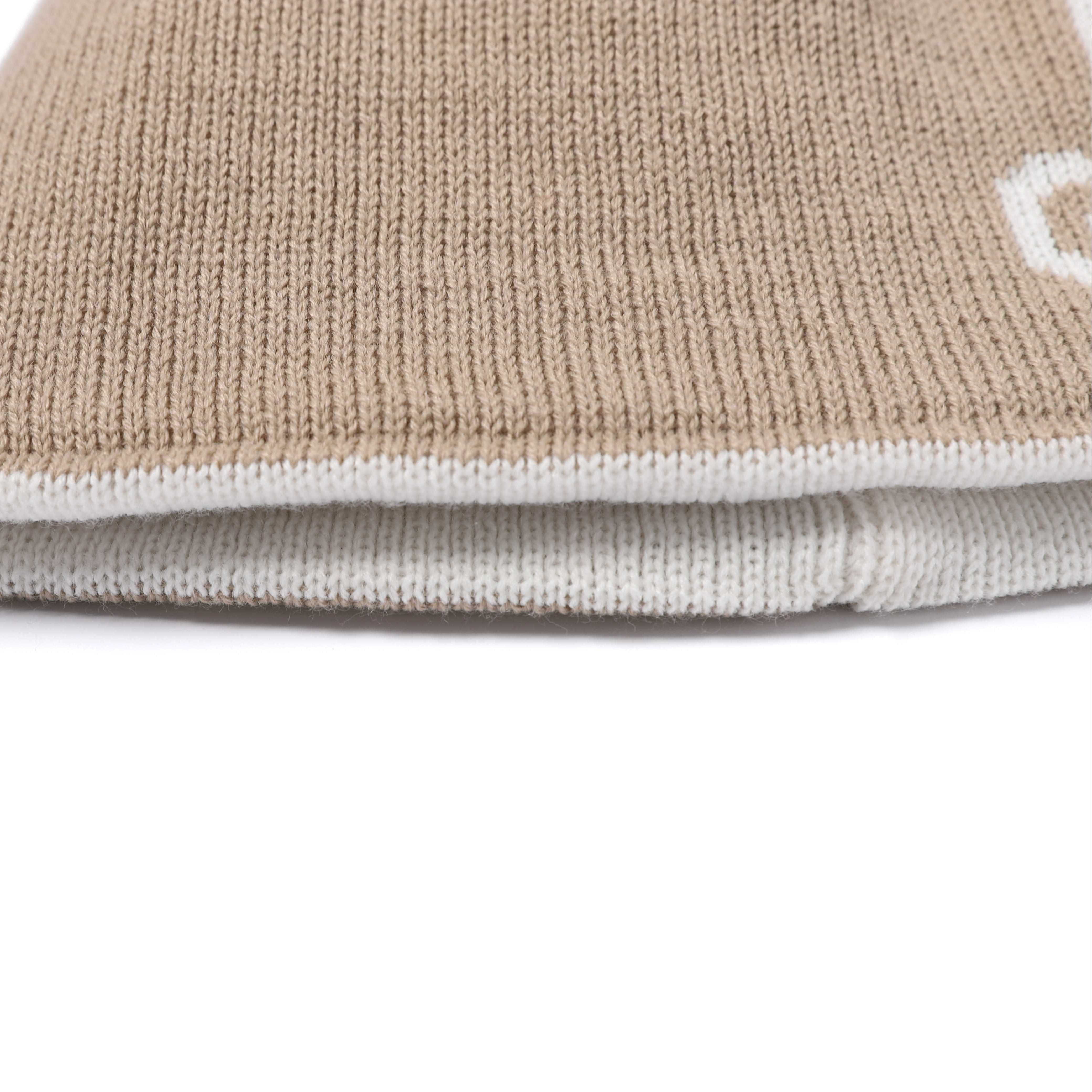 REVERSIBLE BEANIE WHITE